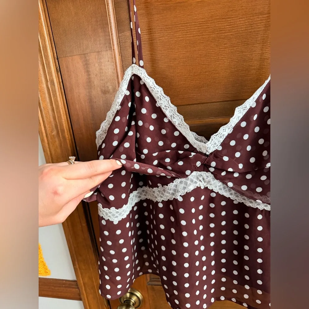 Altard State Katarina Empire Polka Dot Tank 🤎 - Picture 3 of 7